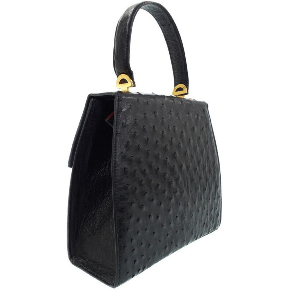 Celine Ostrich Leather Shoulder Bag Handbag - Picture 2 of 9